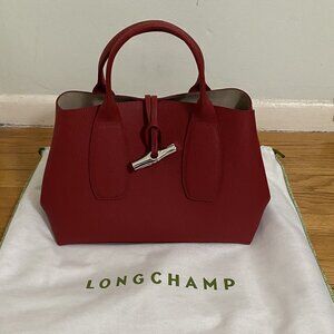 Longchamp Medium Roseau Leather Tote